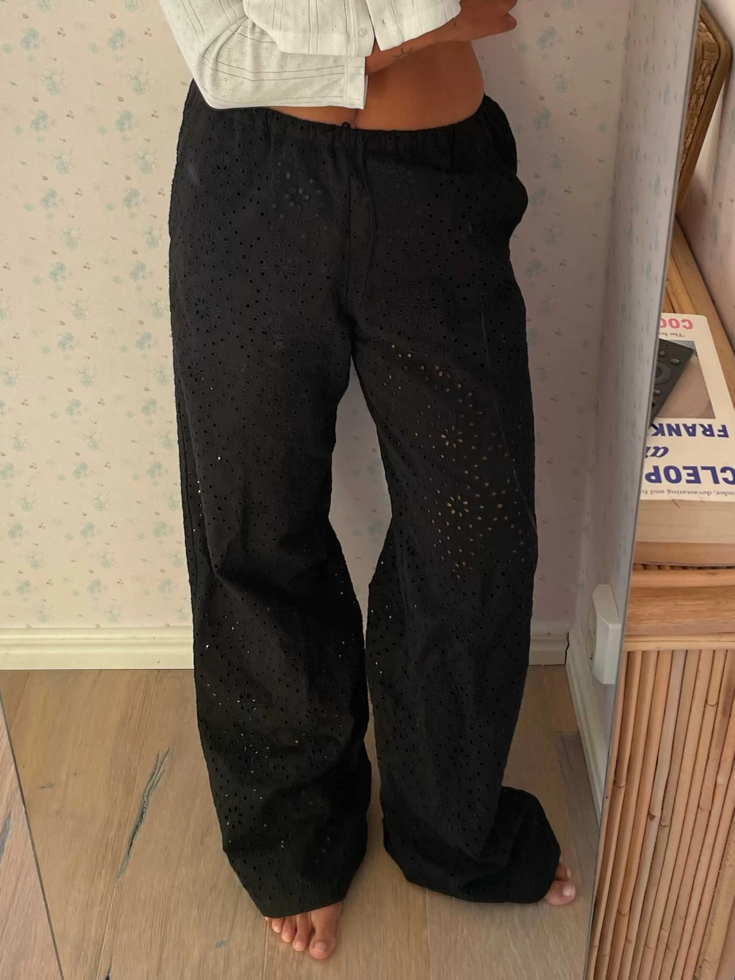 Women Djerf Avenue Pants*Broderie Anglaise Pants Black