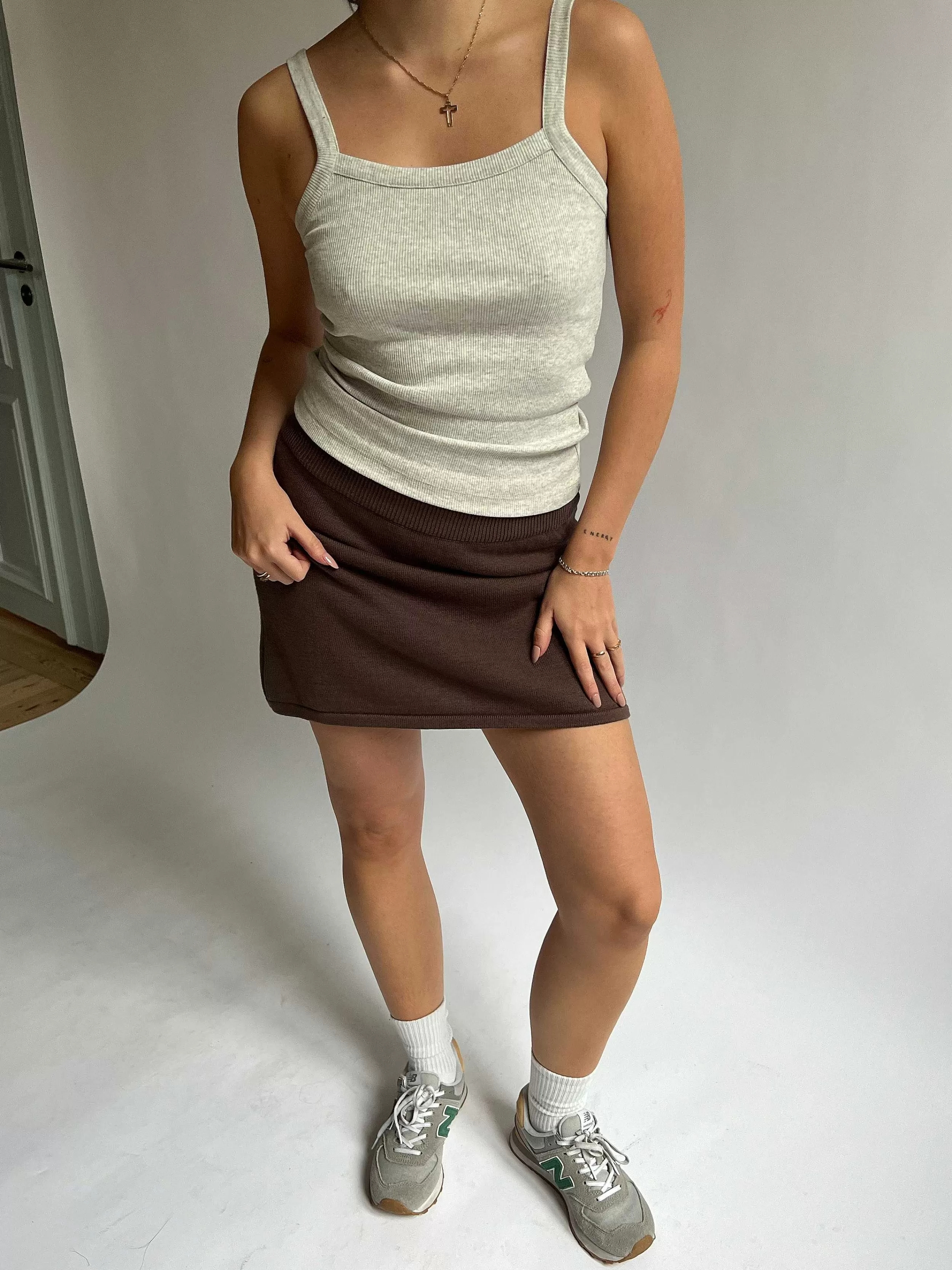 Women Djerf Avenue Knitwear*Knitted Mini Skirt Cocoa