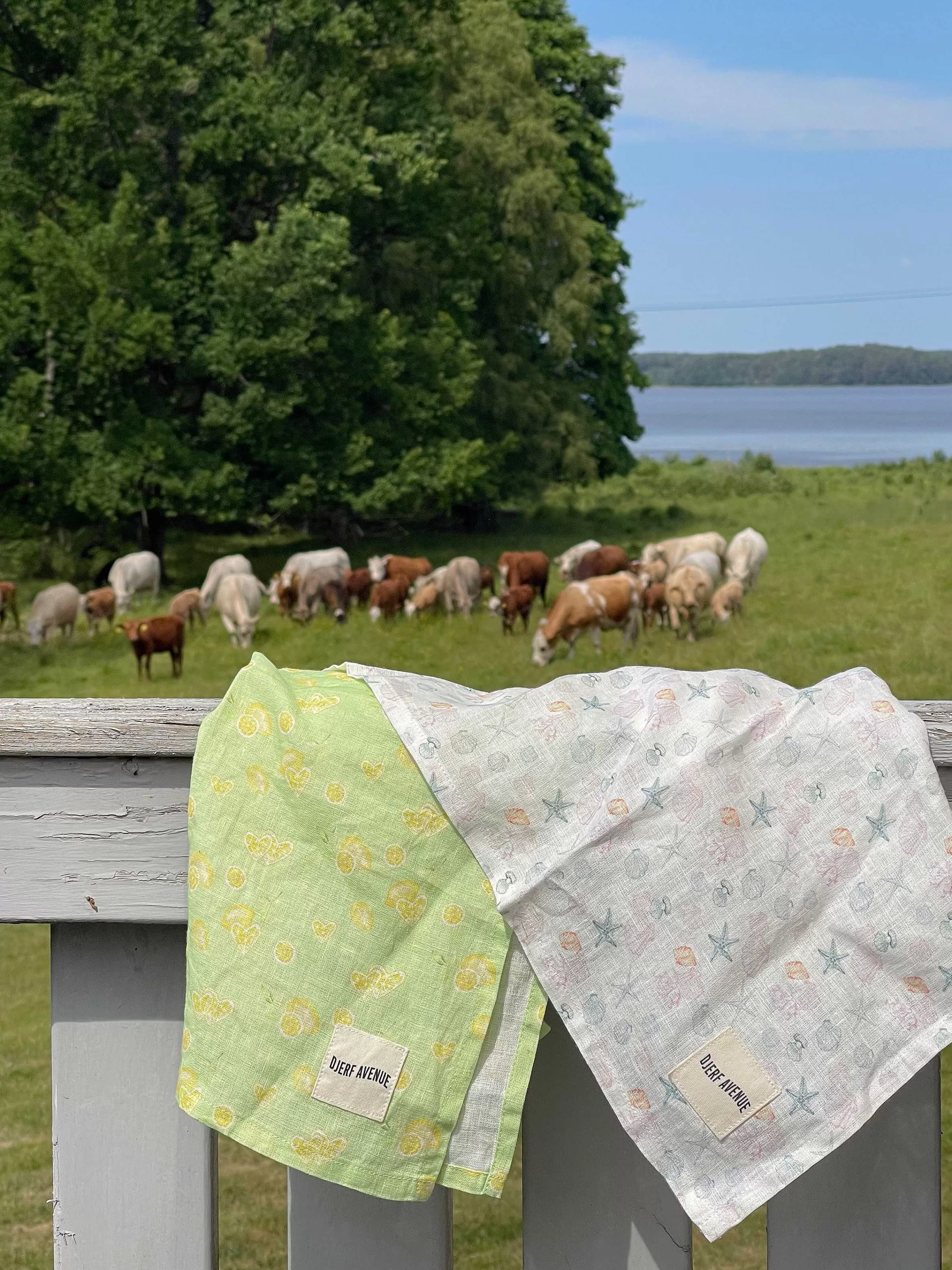 Women Djerf Avenue Towels*Small Linen Towel Set Summer Cottage
